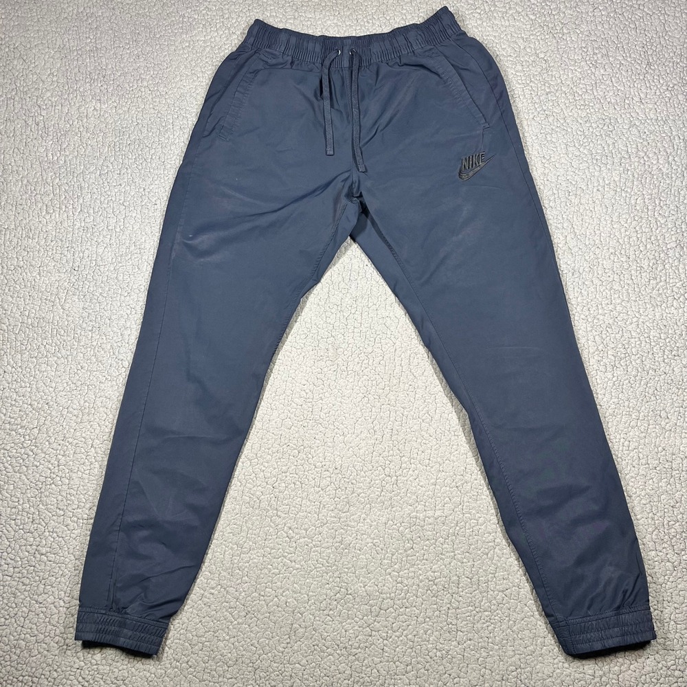 Nike Joggers Mens M Woven Tapered Navy Blue Sportswear 804325-475